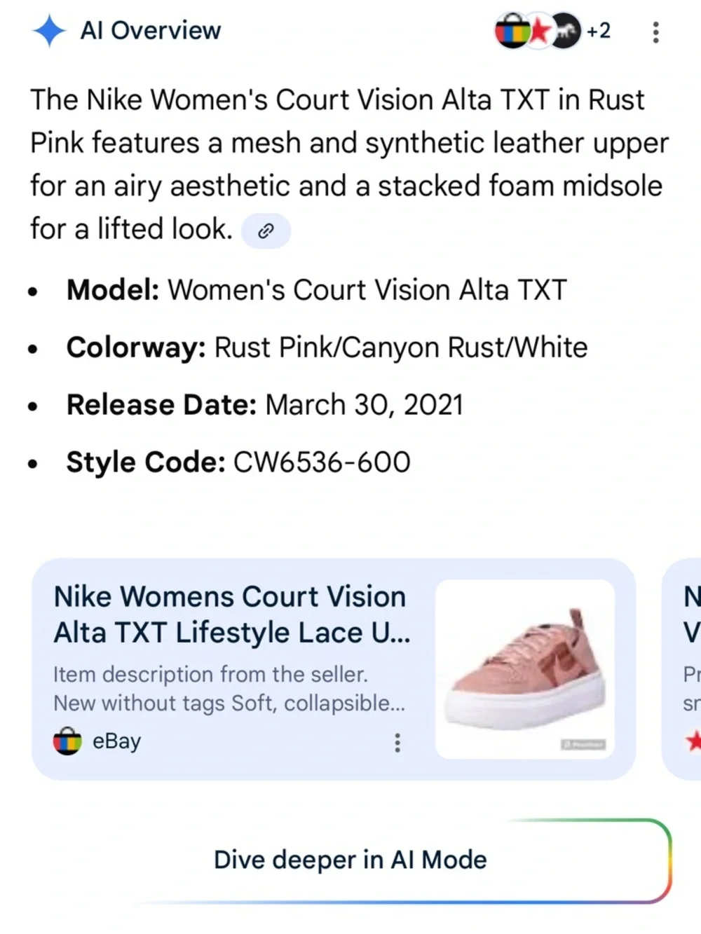 Nike Women’s Court Vision Alt Rust Pink Platform Sneakers